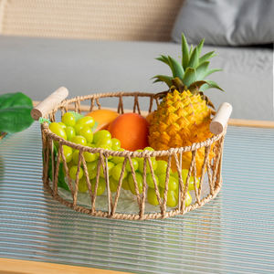 Kingwillow Trending Hot seller eco-friendly moderno rettangolo corda di <span class=keywords><strong>carta</strong></span> cestini da cucina Organizer per il pane - Product Image 5