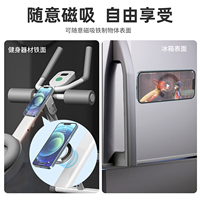 Support magnétique de voiture multifonction double face réglable avec rotation à 360 degrés, support de téléphone flexible pour utilisation sur bureau intérieur