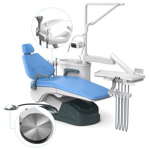 Hochwertiger Zahnarztstuhl aus Leder mit Computersteuerung in Blau - Product Image 5