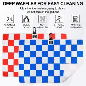 Custom Magnetic Golf <b>Towels</b> for Golf Bags Premium Waffle-<b>Pattern</b> <b>Towel</b> with Magnet and Carabiner Clip for Golf Carts Clubs - Product Image 6