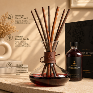Difusor <span class=keywords><strong>de</strong></span> Aromas <span class=keywords><strong>de</strong></span> Lujo para el Hogar con Varillas Naturales y Caja <span class=keywords><strong>de</strong></span> Regalo Negra - Product Image 2