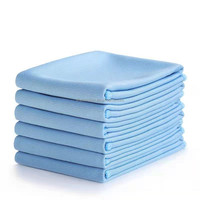 Éponge de nettoyage rapide pour vitres et miroirs, chiffons de nettoyage en microfibre, non pelucheux, sans bords, à poils longs et courts, en tissu éponge noir