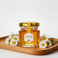 Bocaux carrés vides transparents de qualité alimentaire pour épices, cornichons et miel, en verre hexagonal, 45ml, 60ml, 85ml, 100ml, 180ml, 280ml, 380ml, 500ml, 730ml