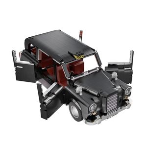 Bloc de construction classique de <span class=keywords><strong>Taxi</strong></span> de londres, échelle 1/12, 1871 pièces C62004W, modèle de brique de limousines Vintage avec cabine de téléphone - Product Image 3