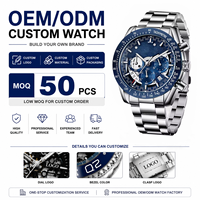 Benyar 5120 Özel Logo Erkek Büyük Kadranlı Quartz Saat Çelik Deri Kordonlu Büyük Kasa Günlük Spor Modern Tasarım Kol Saati OEM ODM