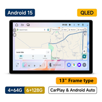 SL32 Octa-Core 13 Inch Multimedia Stereo Android 15 Audio Radio Layar Sentuh 2.5D Navigasi Mobil Auto Carplay 4G Wifi GPS