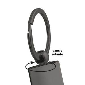 Portachiavi Rettangolare Liscio e Lucido, Elegante Moschettone in Lega, Portachiavi per Foto Digitali o in Metallo - Product Image 2