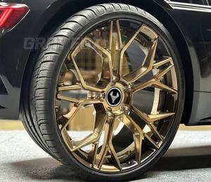 GRAYFOX Custom 2-Piece Lip <span class=keywords><strong>champagne</strong></span> gold 17-22 Inch 5X112 5x120 Forged Wheel pour BMW Land Rover Porsche <span class=keywords><strong>Ferrari</strong></span> Benz Volkswagen - Product Image 1