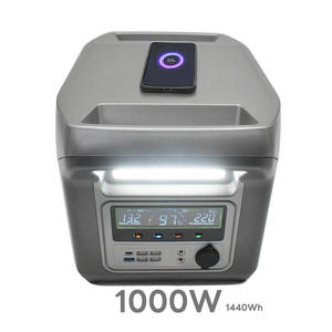 Station portable <span class=keywords><strong>220V</strong></span> 1000W avec batterie LiFePO4, adaptateur secteur, compatible <span class=keywords><strong>panneau</strong></span> <span class=keywords><strong>solaire</strong></span> et charge sans fil <span class=keywords><strong>pour</strong></span> camping et maison - Product Image 3