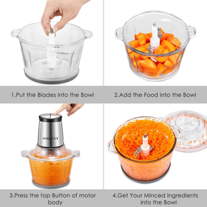 Máy Trộn Điện Bằng Thép Không Gỉ Nhà Bếp Phổ Biến Máy Chế Biến Thực Phẩm Tốt Nhất Máy Trộn Điện Đa Năng Gia Đình - Product Image 5