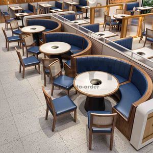 Muebles de Madera Modernos Nórdicos Personalizados para Cafetería y Restaurante, para Diseño de Interiores de Hoteles, Centros Comerciales y Cafés - Product Image 3
