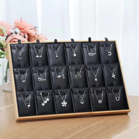 Mode plusieurs couleurs 18 grilles bijoux affiche plateau pour boucles d'oreilles collier pendentif breloque