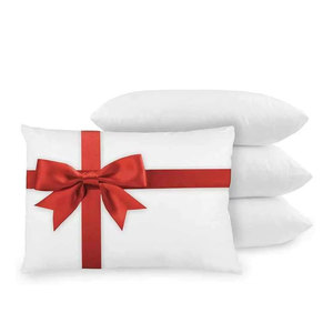 Paquete de cuatro almohadas de cama sólidas para dormitorio, uso hospitalario, tecnología antiolor ultra fresca, con logotipo personalizado, profesional, para uso en hospitales, 100 de la semana, 1: 2 - Product Image 1