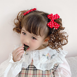 Fermaglio per capelli a fiocco per bambine, estensione per capelli da principessa, estensione per coda di cavallo con fermagli, graziosa forcina per capelli, treccia per bambine - Product Image 1