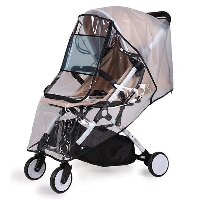 High Quality EVA Universal Waterproof Baby Car Seat Transparent Windproof Stroller Rain Cover