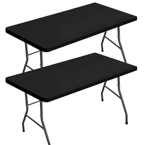 Wholesale Polyester Elastic Universal <b>Tablecloth</b> Protective Cover Home Parties Banquets Picnics <b>Wedding</b> Decorations - Product Image 1