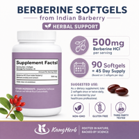Softgel Berberine Dari Indian Barberry, Persediaan 45 Hari untuk Mendukung Metabolisme dan Pengelolaan Berat Badan
