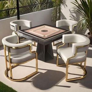 Fauteuil de salon de manucure moderne rembourré, chaise latérale à structure métallique pour studio de beauté et réception - Product Image 5
