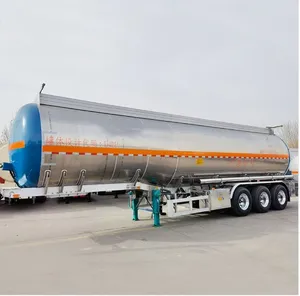 Alunimun Alloy Material 48000 Liters Oil/Fuel Tanker Trailer