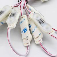 Module LED 12V DC, 2 LED, 1W, haute luminosité, 2835, extérieur, PVC, SMD simple, 2 LEDS 2835, modules LED injectés pour enseignes
