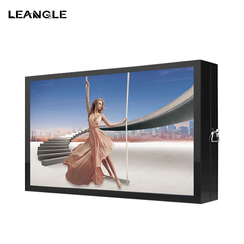 High Brightness IP65 lcd outdoor display and digital signage screens for advertising wall mounted remote control system