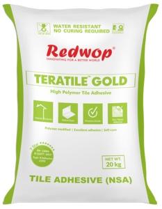 Adhésif pour carrelage polymère modifié TERATILE GOLD C2TE, mortier à base de ciment à haute adhérence pour l'installation de carreaux en céramique, en porcelaine et en grès cérame - Product Image 5