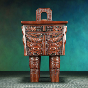 Cuadro Decorativo de Cobre con Diseño de Buey Bronceado Morado, Decoración para el Hogar u Oficina, Regalo Empresarial, Estilo Tradicional, Forma Rectangular - Product Image 3