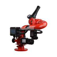 Canon à eau industriel électrique télécommandé en acier inoxydable rouge 8 bars personnalisable pour la lutte contre les incendies