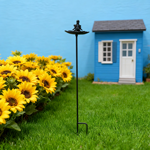 Fabrika Modern Dayanıklı Çevre Dostu Demir Toz Boyalı Çiçek Saksısı Bahçe Kazığı Bahçeye Güvenli - Product Image 4