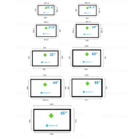 Écran LCD d'affichage numérique de 15,6 pouces avec SDK pour magasin de détail, système d'exploitation Android, corps métallique RK3566/RK3568 USB