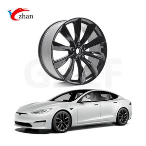 Turbine 21 pouces 21x9 jante 10 rayons jantes ET40 Oem Bent-21-C pour 2016-2020 Tesla modèle S 1017337-00-B 1017337-01-B