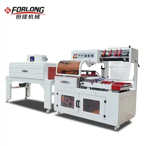 Commodity, boxes, gifts, foods POF film wrapping machine , film cutting and sealing machine, heat shrink packing machine