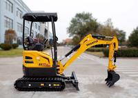 Mini-excavatrice Shantui SE17 haute performance et économique, 1,7 tonne, mini-pelle hydraulique pour travaux d'aménagement paysager et de terrassement