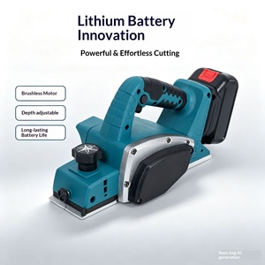 <span class=keywords><strong>Raboteuse</strong></span> à bois sans fil sans balais 15000 tr/min, outil nu compatible avec batterie Makita 18V, machine à raboter électrique 82 mm pour le bricolage - Product Image 3