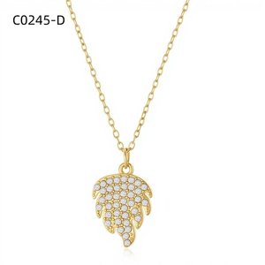 สร้อยคอแฟชั่นประดับเซอร์โคเนีย C0245 สำหรับผู้หญิง เครื่องประดับคุณภาพสูง - Product Image 2