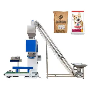 Máquina de embalagem automática do alimento do cão forragem alimentar pellet ensacamento máquina de embalagem para 25kg 50kg