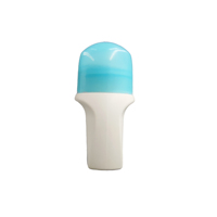 Bouteille de déodorant anti-sudorifique en plastique PE, bouteille à roulettes avec bouchons colorés, haute qualité et offre spéciale, 50ml, 60ml, 75ml