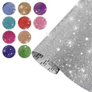 Hoja de diamantes de imitación suelta 3D autoadhesiva para coche DIY malla de cristal de fijación en caliente ecológica con respaldo - Product Image 2