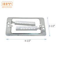 Support de cloison sèche à un seul groupe Montage sur plaque frontale Métal Acier Basse tension 1320 Boîtier électronique et d'instruments avec anneau de boue