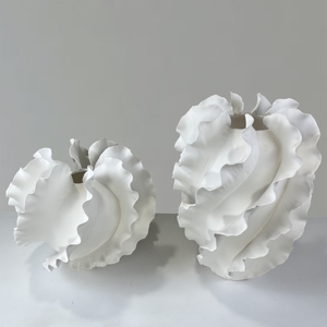 แจกันเซรามิกเคลือบสีขาวแบบปรับแต่งได้ พร้อมแจกันเซรามิกหรูหราสไตล์ยุโรปสำหรับจัดดอกไม้แบบโบราณ - Product Image 2