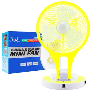 TNTSTAR JR-5580 YELLOW New 6 inch fold electric portable electric fan high quality table fan low price china fan mini