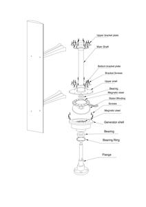Fabricante de <span class=keywords><strong>China</strong></span> mini turbina de viento de 300w viento pequeño generadores 12v 24v de la turbina de viento vertical - Product Image 3