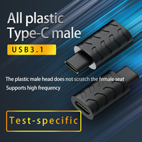 Adaptador Convertidor USB 3.1 Tipo C Macho a Hembra, Conector de Plástico para Todos los Dispositivos Tipo C, Adaptador de Prueba
