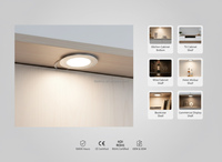 Éclairage LED pour armoire, spot encastré rond, petit spot de 60 mm, lumière diffusée pour vitrine 5046-42-1
