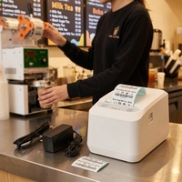 Imprimante thermique de reçus et d'étiquettes HSPOS E81 80 mm WiFi BT ESC/POS TSPL CPCL Cloud MQTT pour la restauration et le commerce de détail