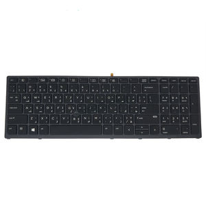 Clavier rétroéclairé US pour <span class=keywords><strong>HP</strong></span> <span class=keywords><strong>ZBOOK</strong></span> 15 <span class=keywords><strong>17</strong></span> G3 <span class=keywords><strong>G4</strong></span> Espagnol Noir avec cadre Clavier Pointeur mobile Jeu de vis 848311 B71 9Z NCGBC 00W - Product Image 6