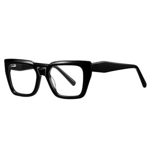 <span class=keywords><strong>Gafas</strong></span> de Acetato Cuadradas con Protección Anti-Luz Azul para <span class=keywords><strong>Mujer</strong></span> MS 18101, con Lentes de Resina con Diseño Floral, Montura Completa y Duradera - Product Image 3