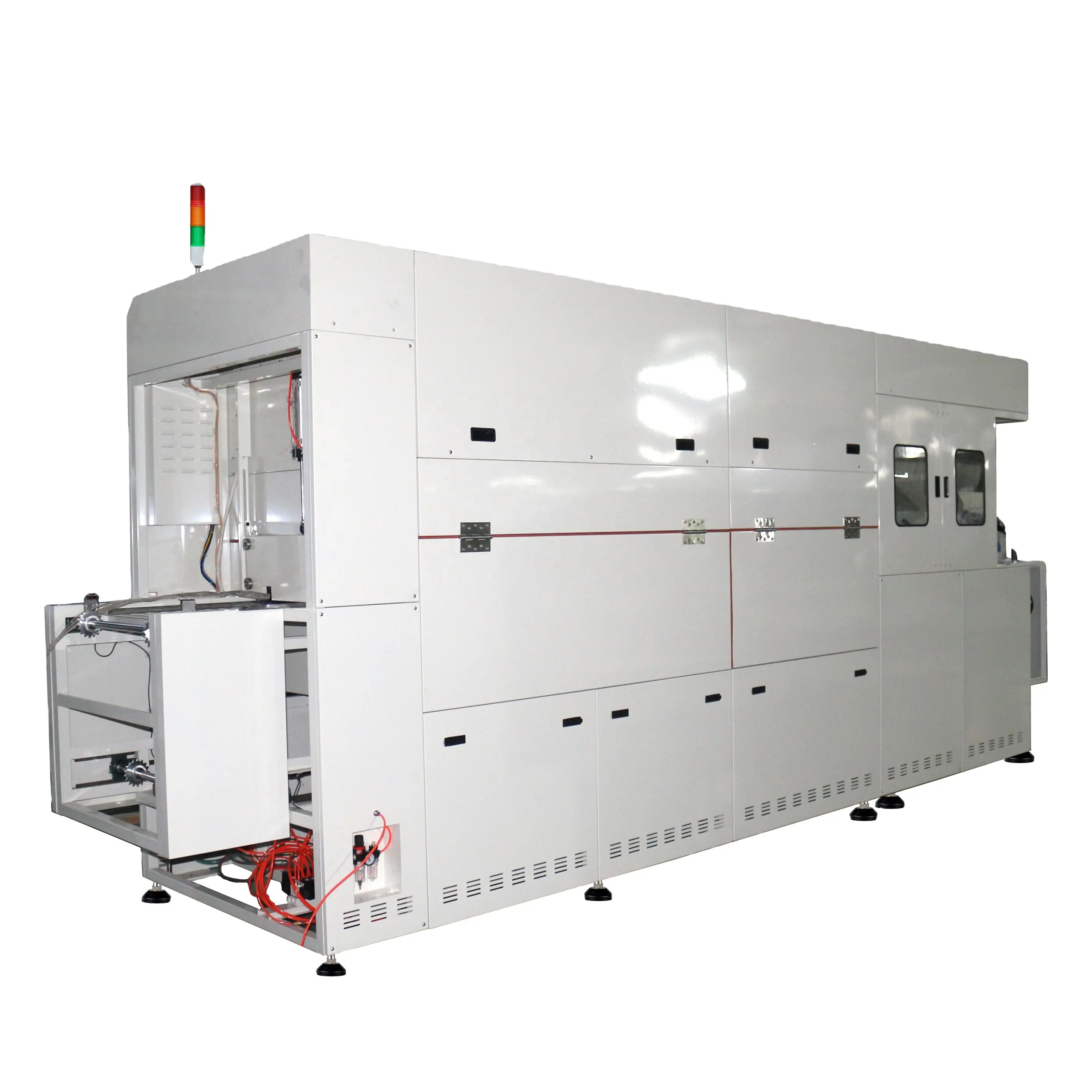 conveying tunnel hot air drying machine oven for plastic polymer semiconductor electronics textile fabrics metal bottle glass