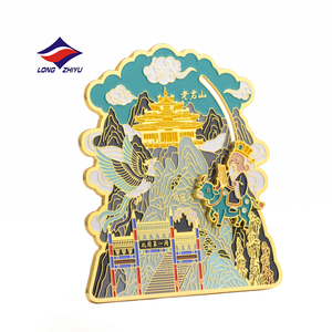 Longzhiyu 20 Năm Nhà Cung Cấp Chuyên Nghiệp Tùy Chỉnh Logo Mềm Men Spinner Kim Loại Tủ Lạnh Nam Châm Cho Công Ty Khuyến Mãi - Product Image 2