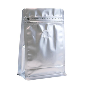 Wholesale Custom Printed Food Grade Coffee Packaging Stand up <strong>Zip</strong> <strong>Pouch</strong> with Valve Bottom 250g Square Bag - Product Image 1